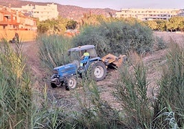 Cleaning of stream beds.