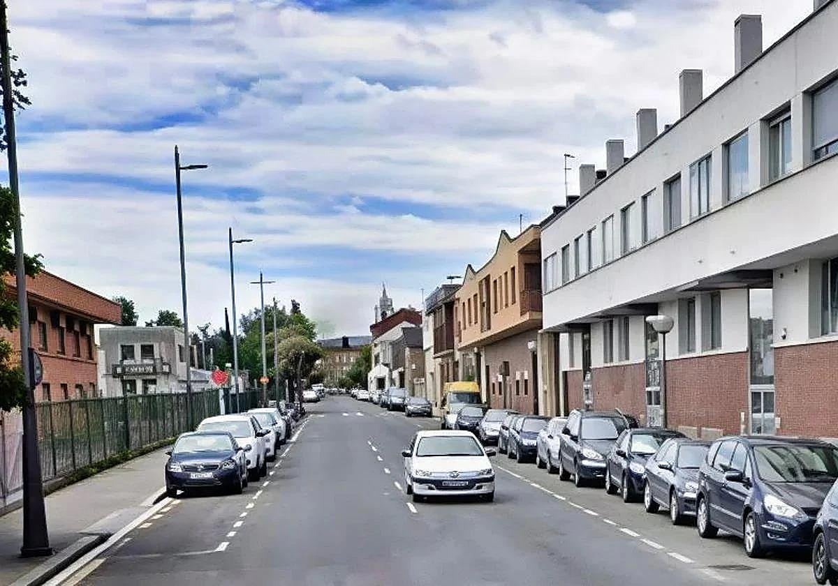 General view of Calle Aguirrelanda, in Vitoria.