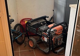 Generator located in one of the Hacienda Riviera homes.