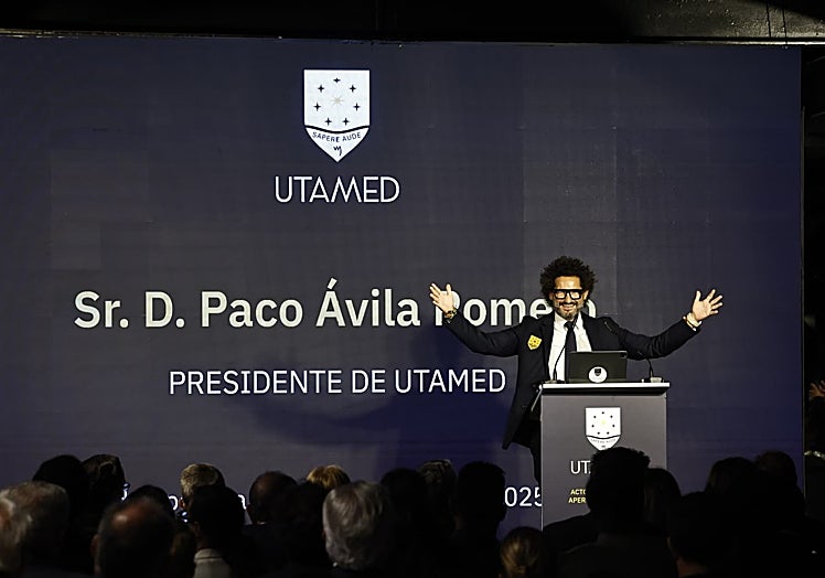Ávila, during his speech.