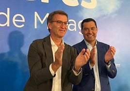 Feijóo and Moreno at a recent meeting in Malaga.