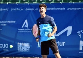 Alejandro Turriziani celebrates a victory.