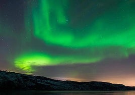 Aurora borealis in Kirkenes, Northern Norway.