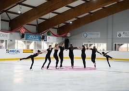 The afternoon included figure skating performances.