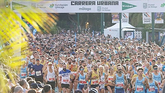 Almost 9,000 runners take part in Malaga city's 10km Carrera Urbana