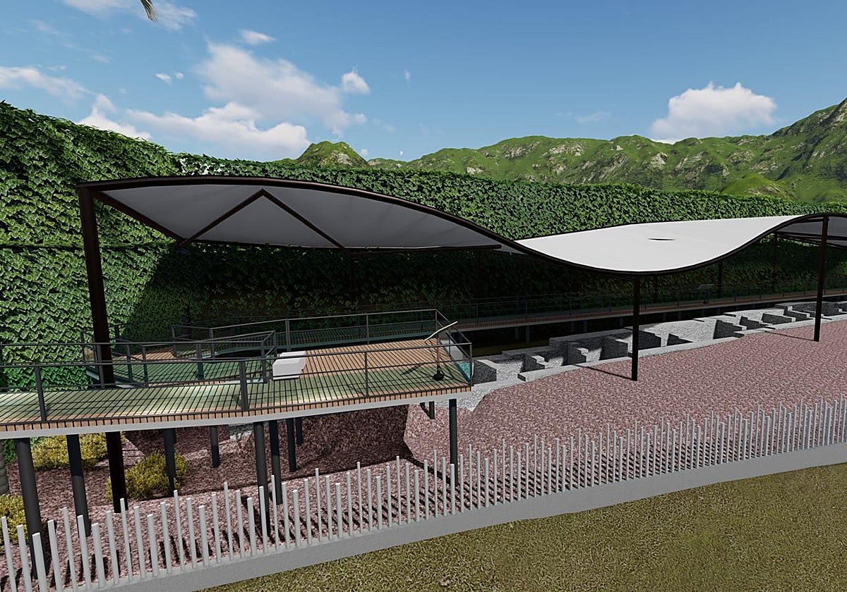 Image of the Toremuelle Roman site project.