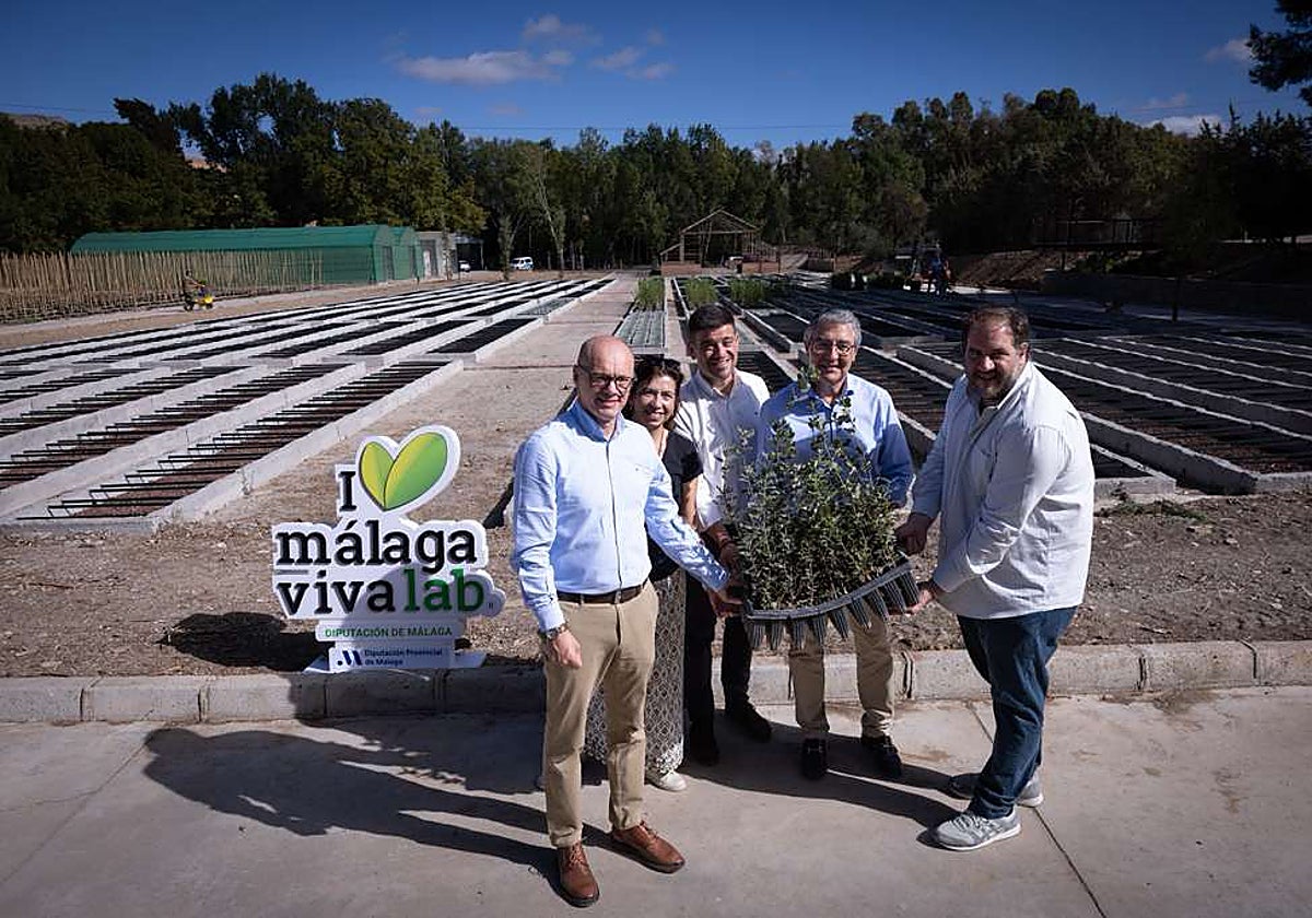 Visiting offiials at the Ardales centre's facilities last week.