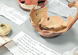 Some of the pieces recovered by the police in the province.