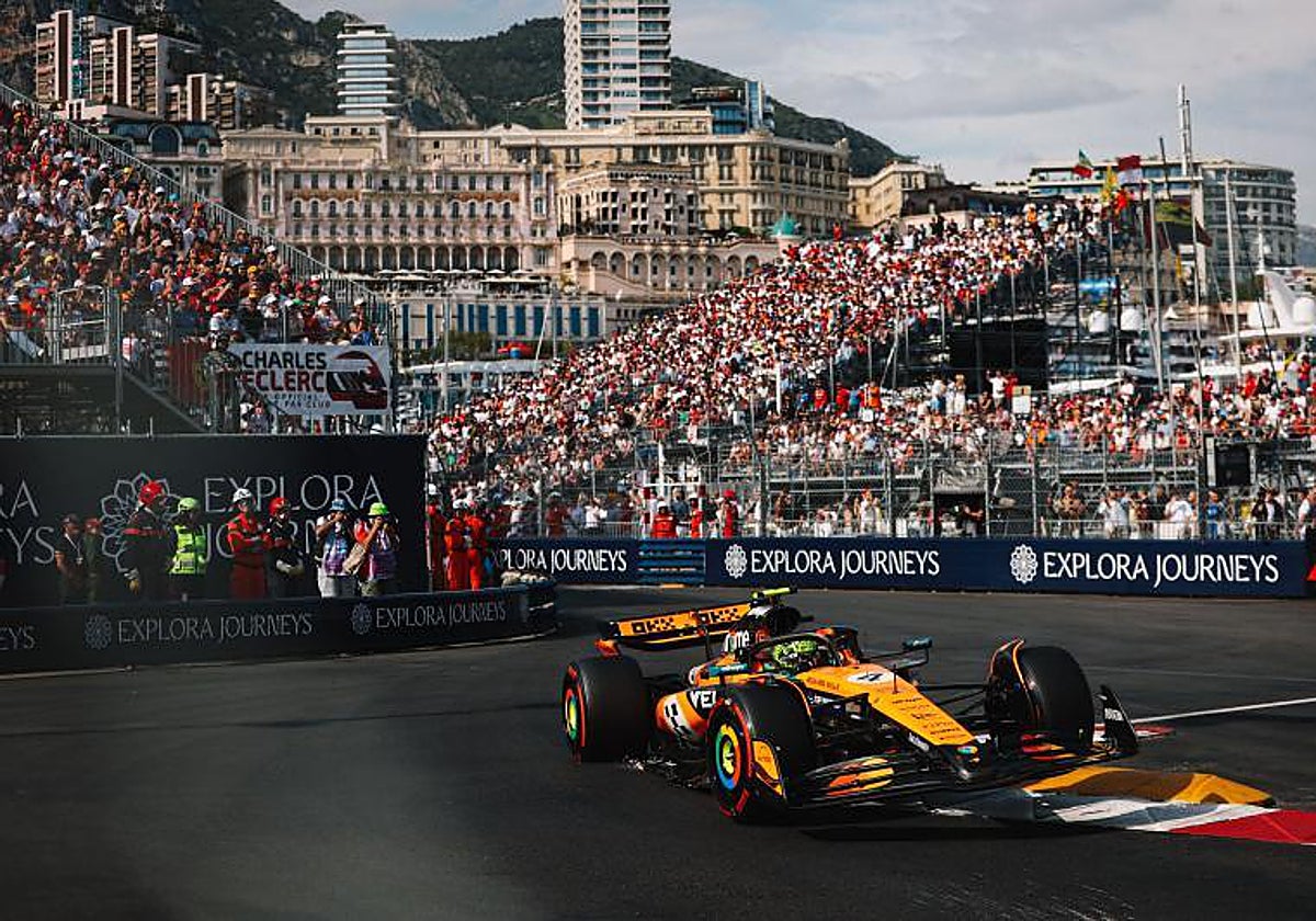 Lando Norris during this year's Monaco Grand Prix.