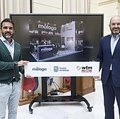 Florido and Gómez at the presentation of WTM London.