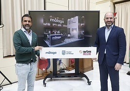 Florido and Gómez at the presentation at WTM London.