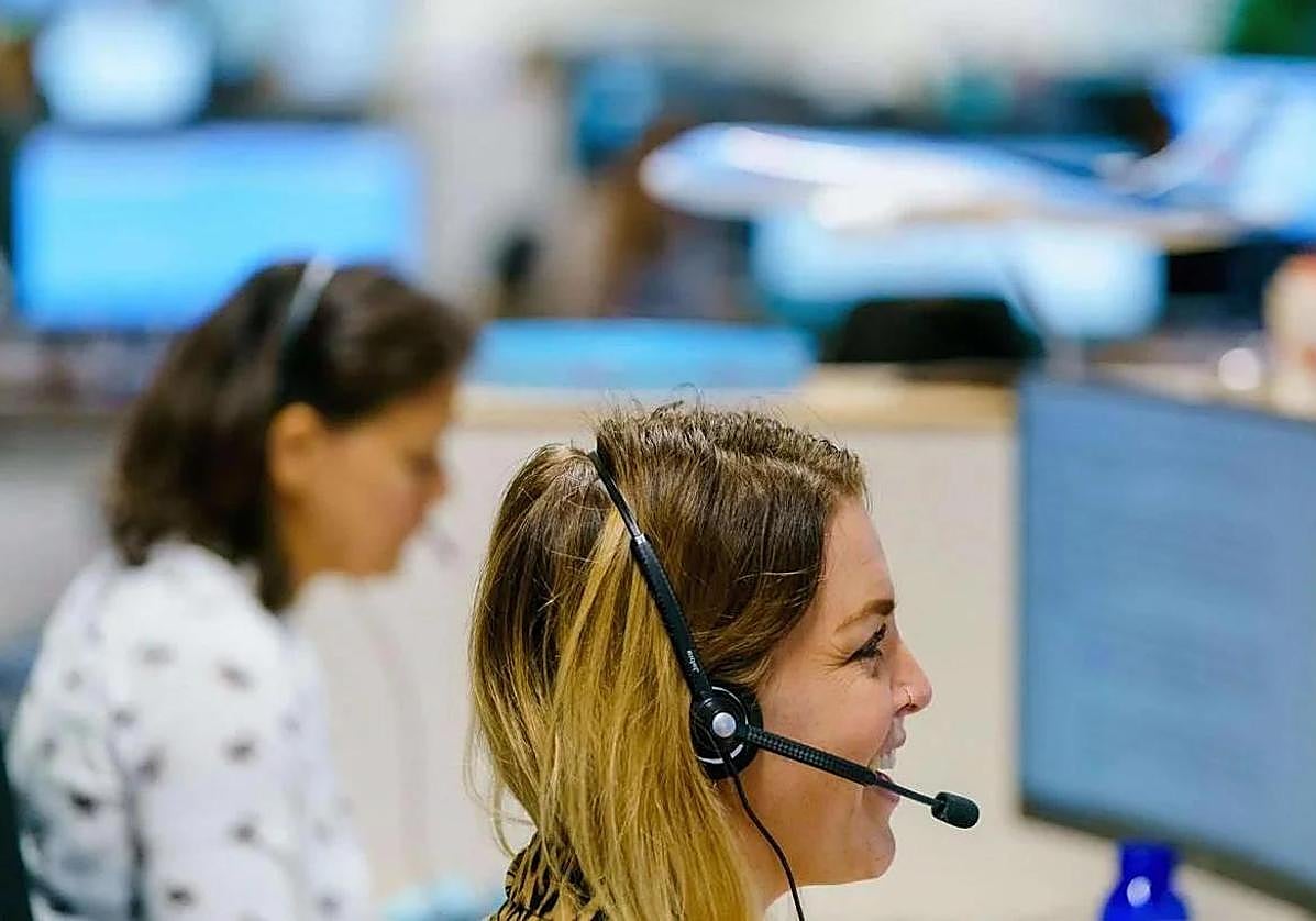 Customer service department of a company.