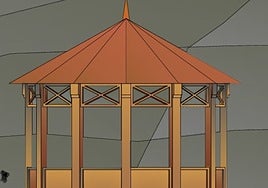 Recreation of the future gazebo.