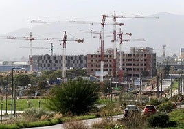 File image of new housing under construction.