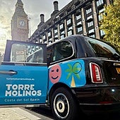 Torremolinos advert in London during the town's participation at the WTM.