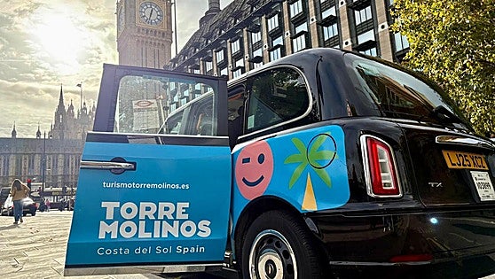 Torremolinos announces that 'paradise has arrived in London' with black cab promotion