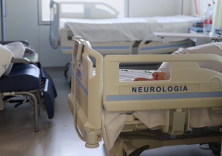 A patient admitted to the stroke unit.