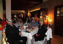 Guests get in the spirit during the Halloween gala dinner in Mijas.