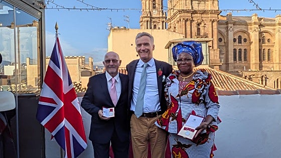 UK Honours presented to recipients in southern Spain