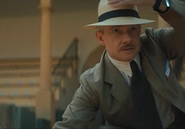 The actor Martin Freeman, in a scene filmed in Ronda's bullring.
