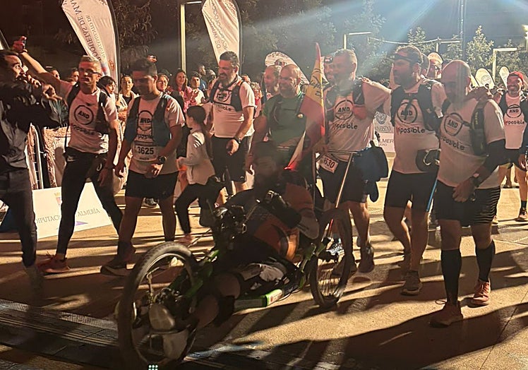 Alejandro Navarro's finish line.