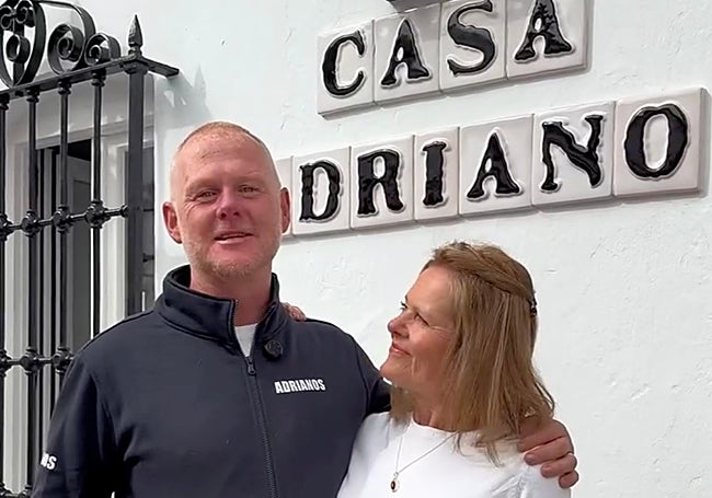 A still of Dawn and John from Adrianos cocktail bar.