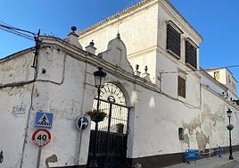 The deteriorated walls of Las Claras convent in Vélez-Málaga