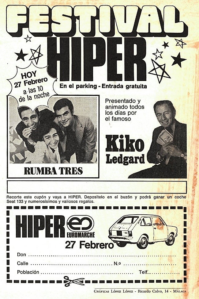 Poster for the five-day festival organised by Hiper to mark its inauguration.