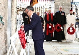 Deputy Chief Minister Dr Joseph Garcia laid a wreath on behalf of the government in Gibraltar.