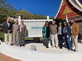 Benalmádena's council members with Pascal Mensels, general director of Monowa.
