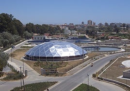 Archive image of the Cerro del Águila WWTP.