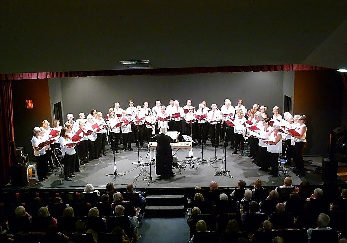 The choir at a performance earlier this year.