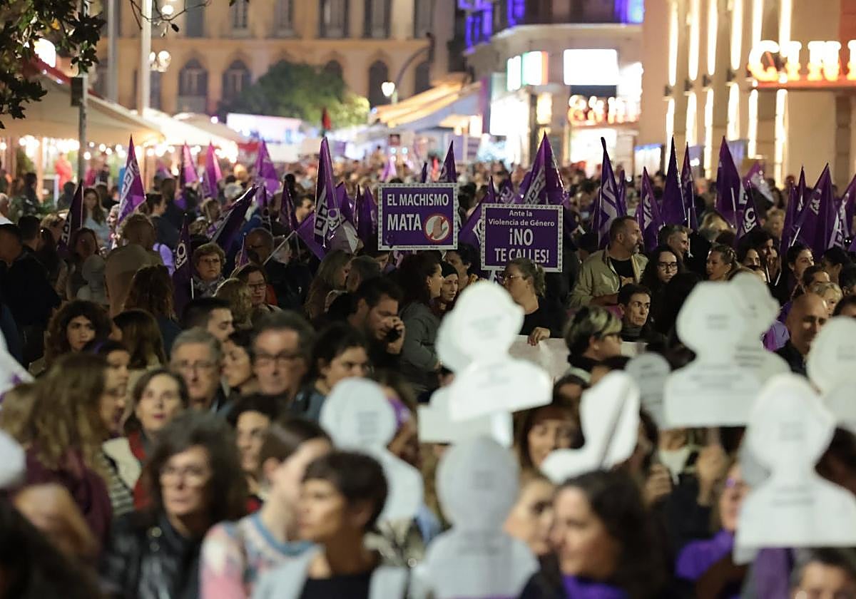 Last year's march against gender-based violence in Malaga.