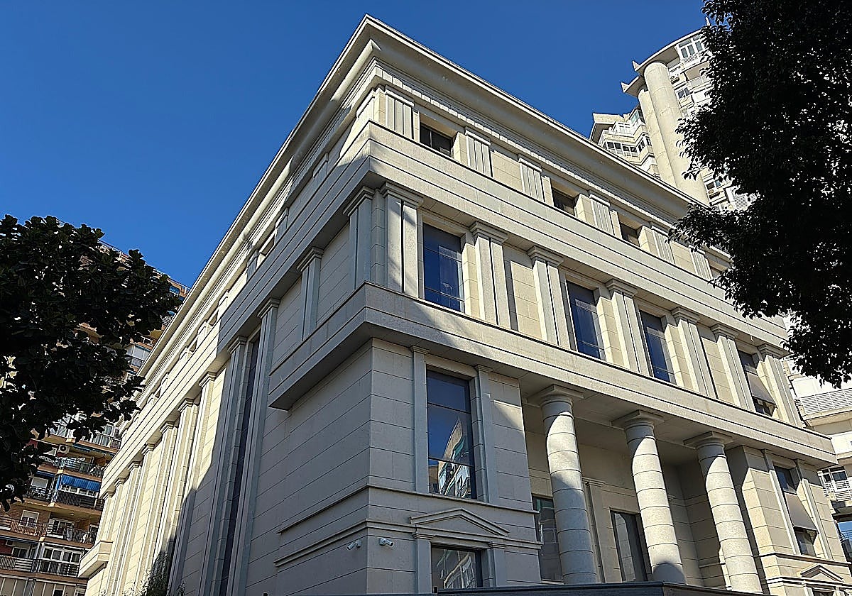 The abandoned museum building in Torremolinos.