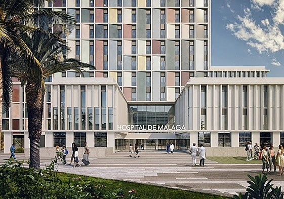 A mock-up model of the third hospital.