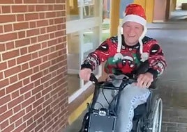 Robert, in a video recorded by his sister.