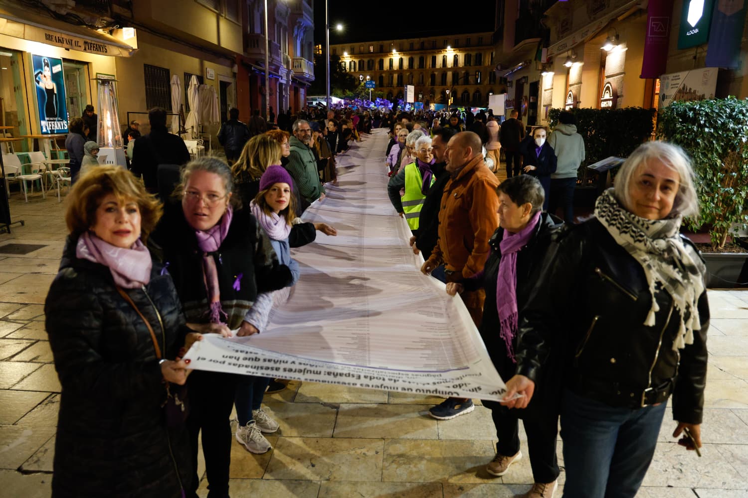 Thousands of people march through Malaga in protest against gender violence, in pictures