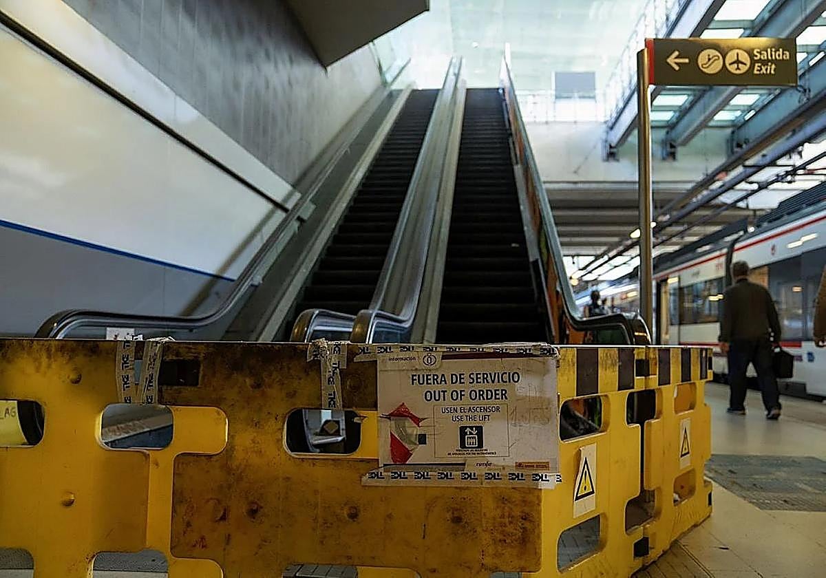Work on the escalators.