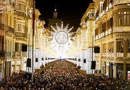 Malaga city lights up a magical Christmas