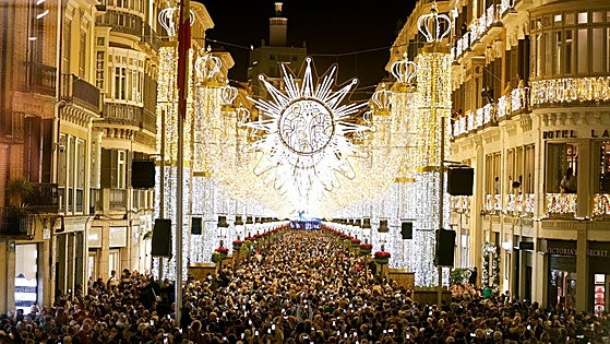 Malaga city lights up a magical Christmas