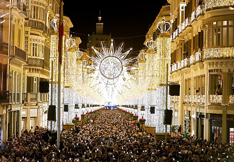 Malaga city lights up a magical Christmas
