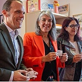 The prepaid cards were presented at the town hall on Tuesday.