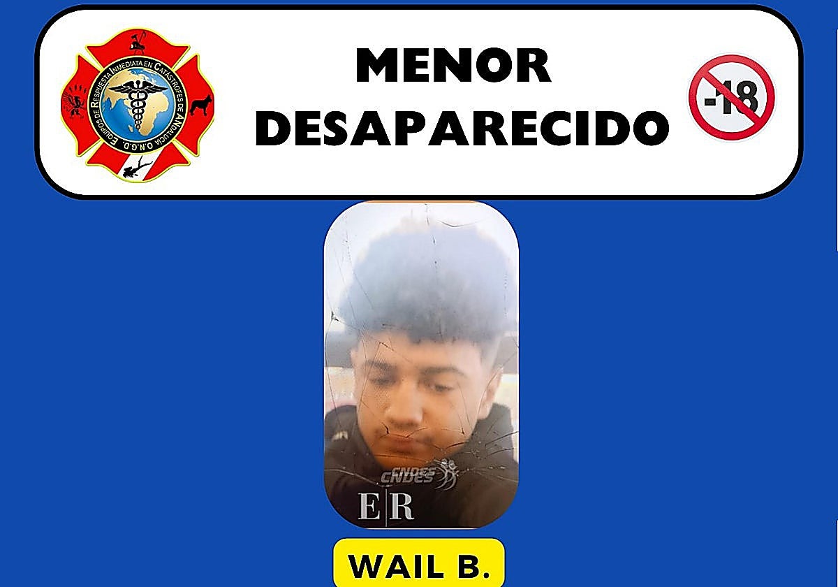 Missing person poster for Wail B