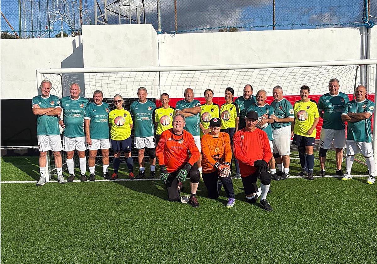 The Costa del Sol Sisters after their friendly match with AC Benahavis.