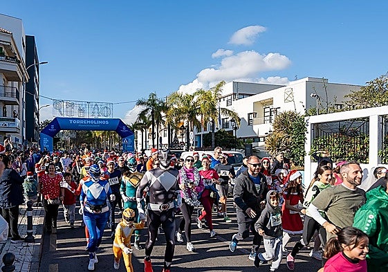 Runners set off during last year's fun run in Torremolinos.