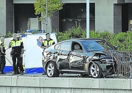 The point on the river promenade where the hit-and-run happened.