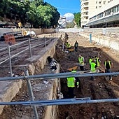 Photo from the work on Calle Hilera.