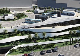 Digital image of how the future Nerja bus station will look