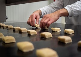 Traditional mantecados, the shortbread-style treat that's synonymous with Antequera.