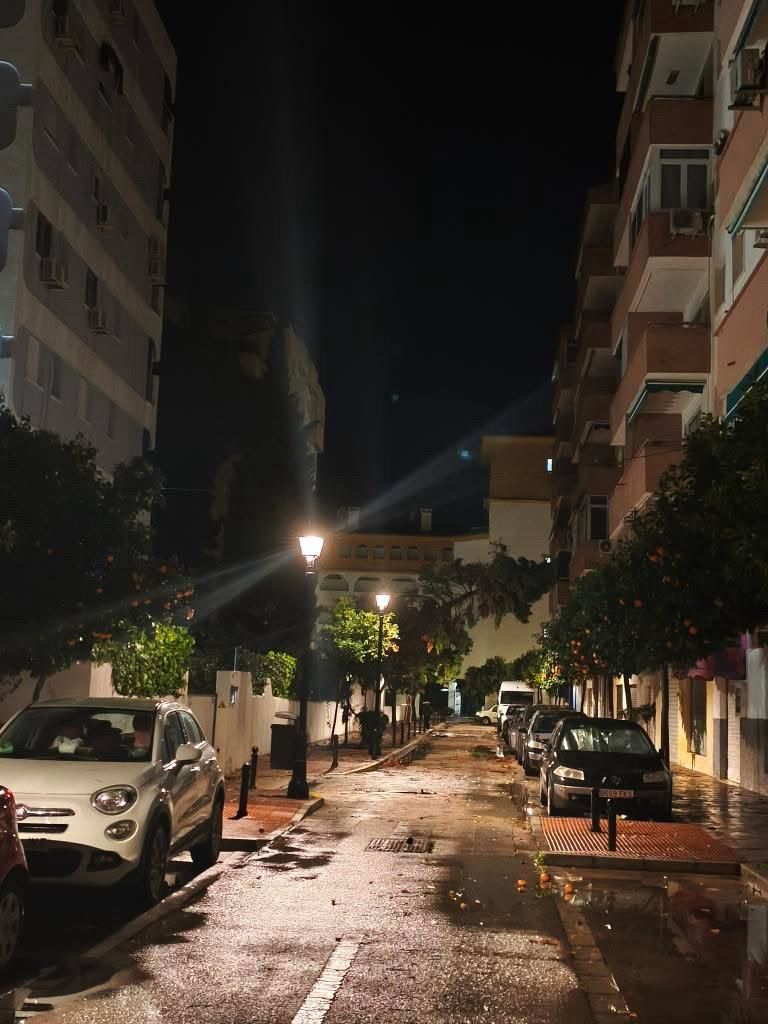 Strong gusts of wind battered Mijas and Fuengirola in the early hours of the morning 